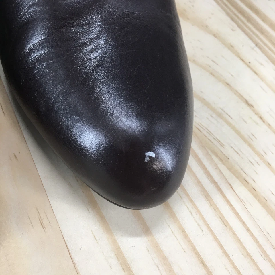 Botas Cole Haan para mujer 8 B Biker Marrón Punta de almendra Tobillo Top Tacones de bloque D22987 Foto 4 de 4