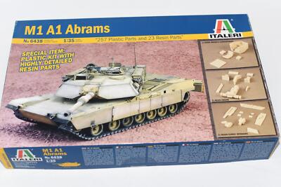 Italeri No. 6438 Modell - M1 A1 Abrams, Highly Detailed Resin Parts - 1:35 - OVP