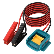 Adapter For Makita 18V with 6FT Jumper Cable Car Battery Charger Jump Starter