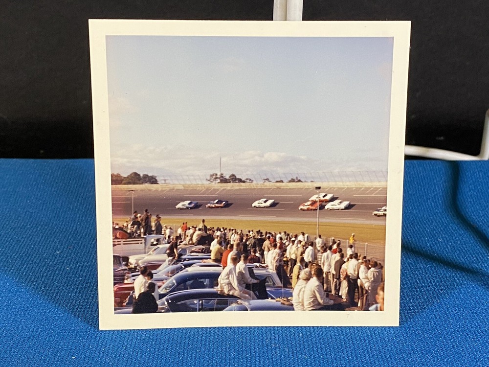 Race Cars on Track Vintage Original Daytona 500 1963 Photo NASCAR (Lt#24)