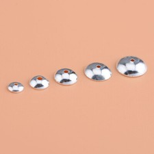 925 Sterling Silver Plain Round Bead Caps Bracelet Spacer 4mm 5mm 6mm7mm 8mm