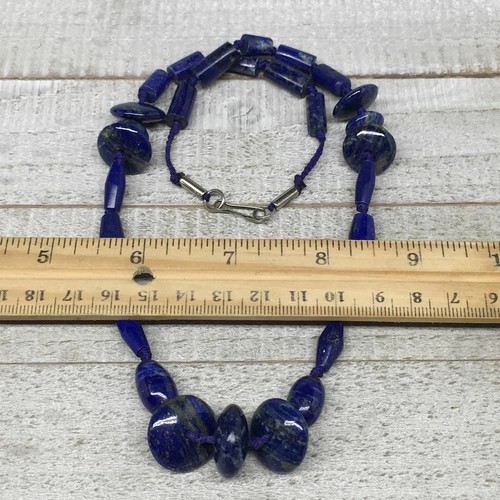51.9g, 10mm-19mm Natural Lapis Lazuli Bead Mixed Shaped Strand, 29 Beads,LPB142 - Picture 8 of 8