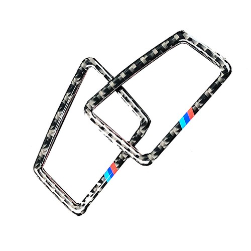 Carbon Fiber Dashboard Air Vent Cover Frame Trim for BMW E90 E92 E93 3 Series - Picture 7 of 15