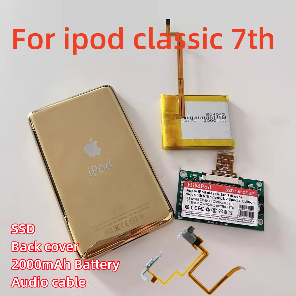 NEW SSD Upgrade KIT with Mega Battery for Apple iPod Classic 7th