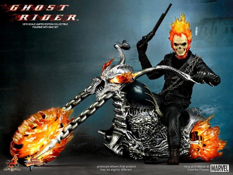 HOT TOYS Marvel GHOST RIDER w Hellcycle MMS133 1/6 Figure HOT TOYS Marvel GHOST RIDER w Hellcycle MMS133 1/6 Figure