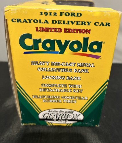 1998 Gearbox Limited Edition Coin Bank - 1912 Ford Crayola Truck - # 1 - Rare - Picture 6 of 7
