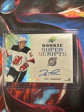 2021-22 TYCE THOMPSON UD SPX ROOKIE SUPER SCRIPT AUTO INSERT CARD #RSS-TT DEVILS