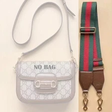 Purse Strap No Brand For Gucci 1955 Gucci Horsebit Red Green  Replacement Strap