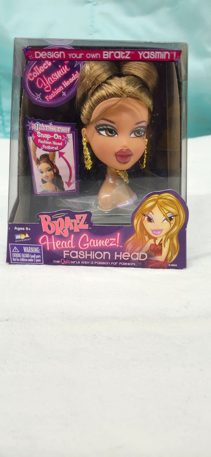 Bratz Doll Head Gamez Fashion Head Yasmin Red Lips - New sea