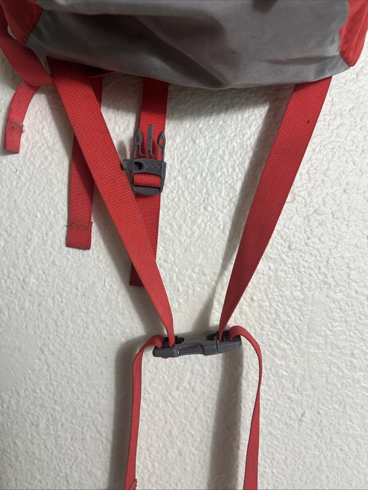 REI Flash 18 Pack Orange/ Grey Packable Daypack Ultralight Travel Backpack - Image 3 of 4