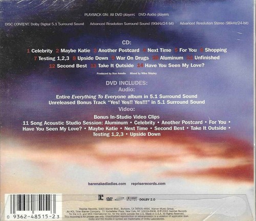 Barenaked Ladies - Everything to Everyone  - New 2Disc CD + DVD Set - Picture 3 of 3