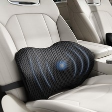 Lumbar Support Pillow for Car, Ergonomic Back Cushion with Strap, Memory Foam...