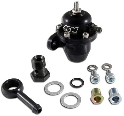 AEM ELECTRONICS 25-303BK Fuel Pressure Regulator for Acura Integra & Honda Civic