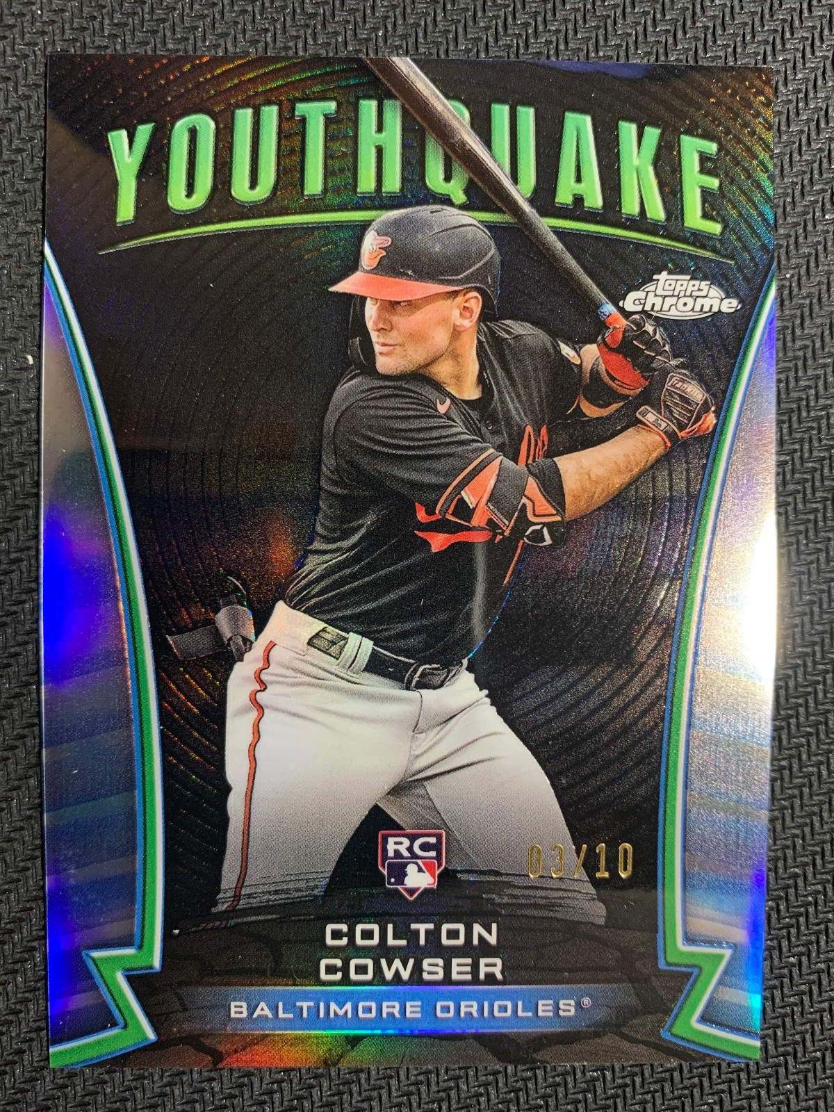 2024 Topps Chrome Youthquake Black Refractor  Colton Cowser 3/10 RC Rookie