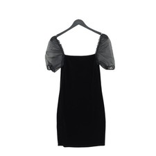 MNG Bodycon Midi Dress S in Black