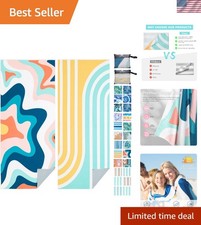2 Pack Microfiber Beach Towel, 75'' x 35'' Quick Dry Beach Towel