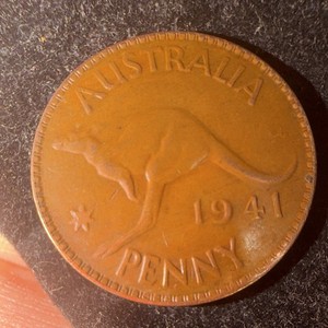 1941 Australia One Penny Coin