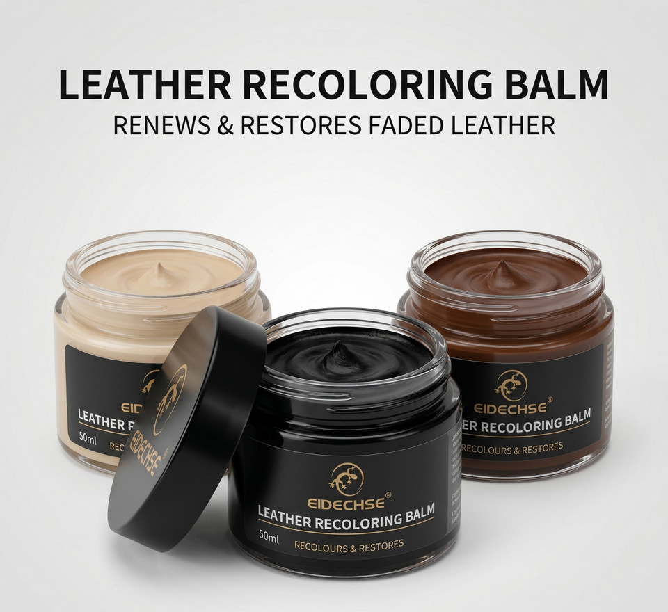 Leather Repair Kit Recoloring Balm Car Seat Couch Sofa Shoes Scratch Color Fix