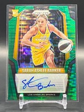 Sarah Ashlee Barker 2025 Panini Prizm WNBA Rookie Auto Green Pulsar #/25 RC