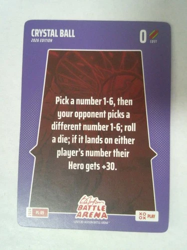 2026 Bo Jackson Battle Arena #PL-89 Crystal Ball