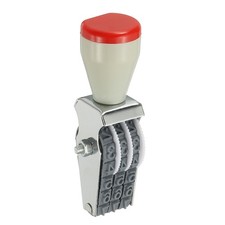 3 Digit Number Roller Stamp, Adjustable Rubber Stamp Symbol Office Date