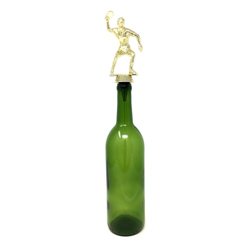 Handmade Bottle Stopper made from Repurposed Ping Pong Trophy - Foto 4 di 4