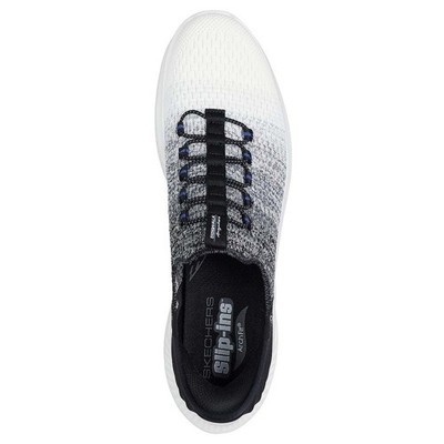 Skechers Shoes Men's Slip Ins Go Walk Comfort Arch Fit White Black Casual 216300