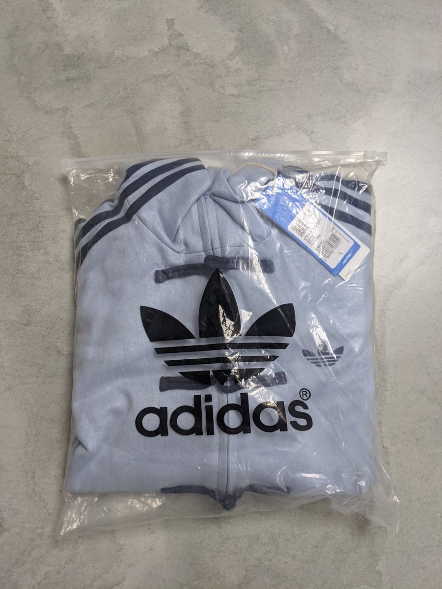 Adidas Originals Chinese Style Track Jacket Light Blue Navy