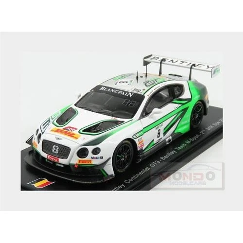 1:43 Spark Bentley Continental Gt3 #8 24H Spa 2017 M.Soulet V.Abril Soucek SB139 - Immagine 2 di 2
