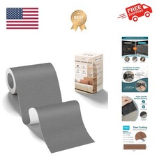 Velvet Repair Tape,4x71 Inch Self-Adhesive Grey Couch Patch Repair Fabric Pat...