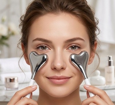 2-in-1 Gua Sha Cryo Sticks Facial Care Tool for Women's Face and Eyes Massage
