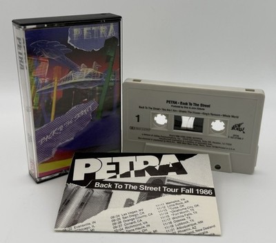 1986 Petra Back To The Street Album Cassette Tape Star Songs Records Tour Insert