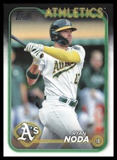 2024 Topps #404 Ryan Noda Oakland Athletics Baseball Card