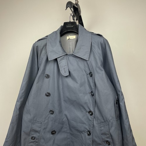 Toast Women’s Blue Cotton Double-Breasted Trench Coat Jacket – Size 14UK / 10US - Picture 4 of 19