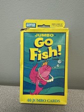 NEW 1992 Parker Brothers Jumbo GO FISH! Card Game  [40 cards]