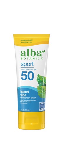 Alba Botanica Island Vibe Sunscreen Lotion SPF 50 3 oz Lotion