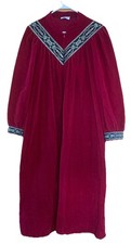 Robe Vanity Fair Warm 1/2 Zip Long Fleece Size L Woman s Vintage