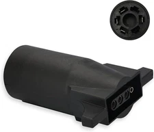 RVGUARD 12 Volt 7 Pin to 4 Trailer Plug Adapter, 7 Way 7 Blade 4 Flat 