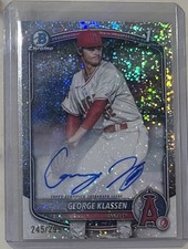 2025 Bowman - Chrome Prospect Autographs George Klassen #CPA-GK Speckle...