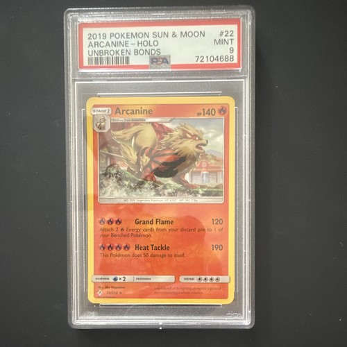 Arcanine graded PSA 9 for sale on eBay