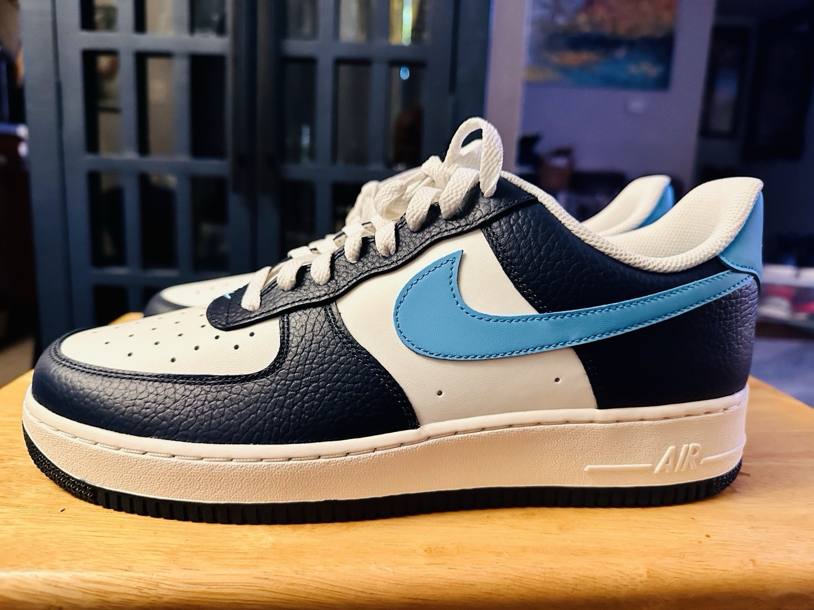 SAOLA Nike Air Force 1 '07 Scarpe Uomo Taglia 12.5 Blu Baltico Armory Navy HJ9291 478