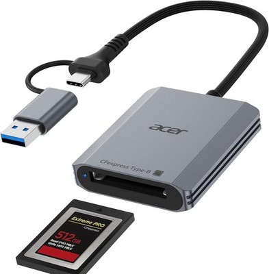 CFexpress Typ B Kartenleser USB-C 10Gbps für Laptop PC Tablet iPhone Samsung