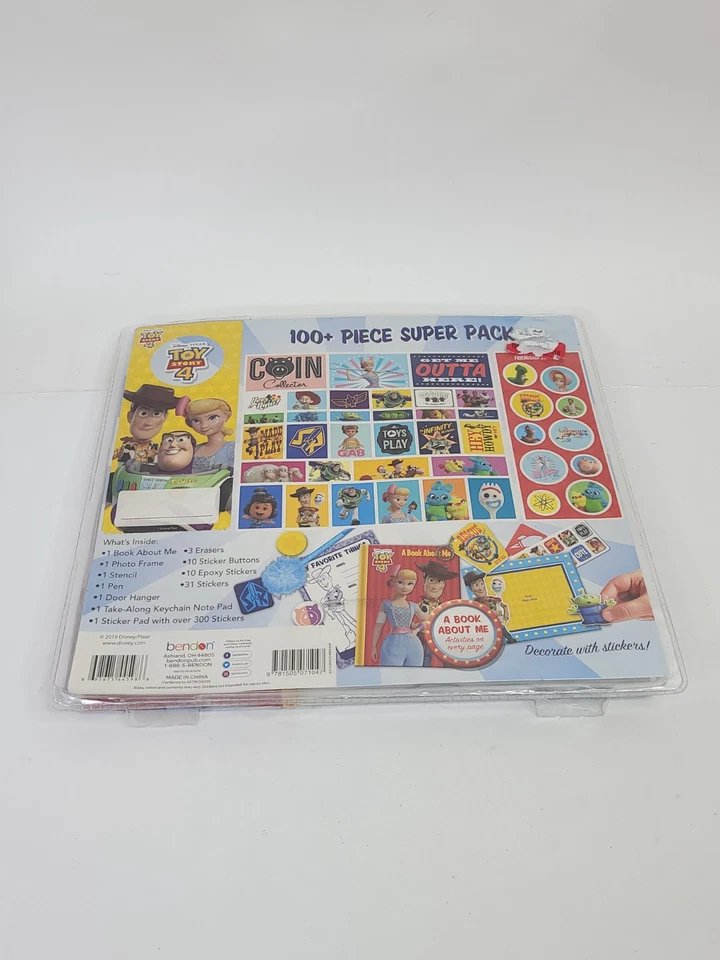 Disney Pixar Toy Story 4 conjunto de coleção de atividades mais de 100 itens divertidos novo em folha - Imagem 4 de 4