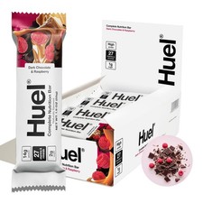 Huel Complete Nutrition Vegan Protein Bars Dark Chocolate Raspberry 13g Pr