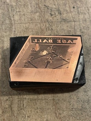 Herbert's Base Ball / Herbert Specialty Mfg Co, 1929 Copper Print Block (2849)