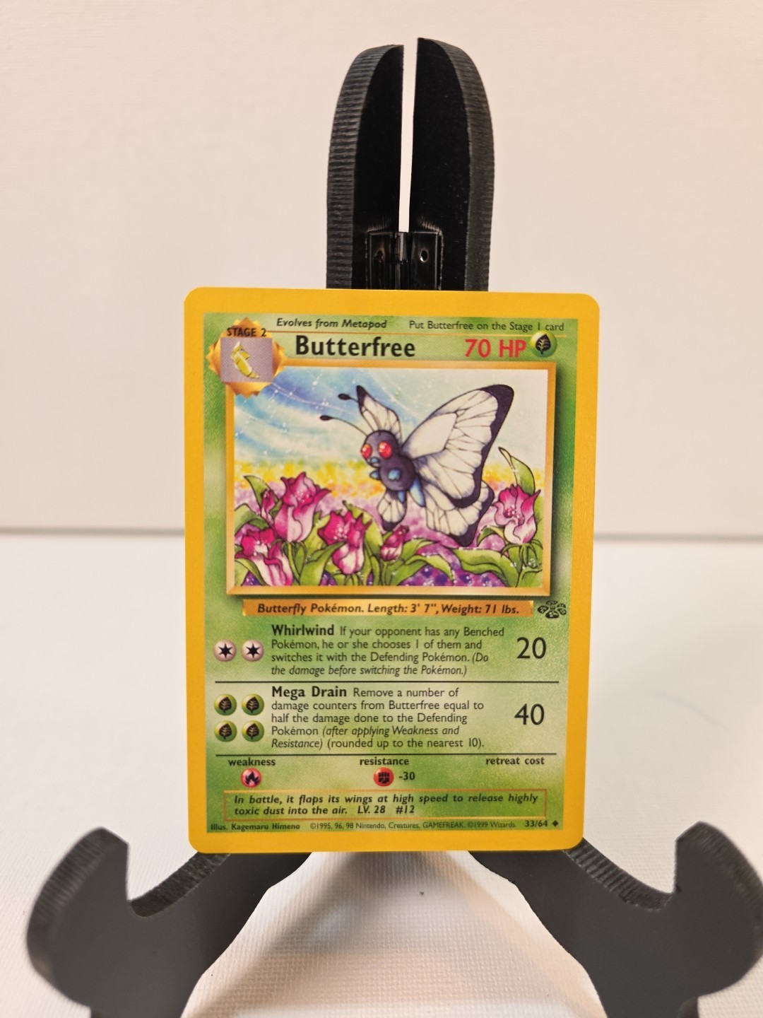 Butterfree 33/64  - Uncommon - WoTC Vintage Jungle Set Pokemon Card NM/LP