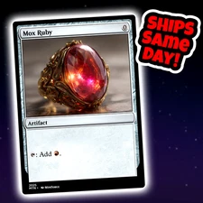 Mox Ruby - Custom Art Magic: The Gathering Playtest Card - Commander EDH