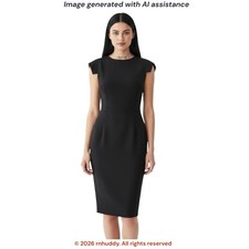 Ann Taylor size 10 black pencil sheath dress