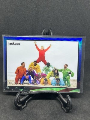 2022 ZeroCool #47 Jackass Forever Cast Photo Blue Refractor #/50