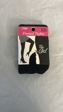 Footed Tights On The Go Color: Black Size: QUEEN - 1 Pair Of Hosiery Brand New